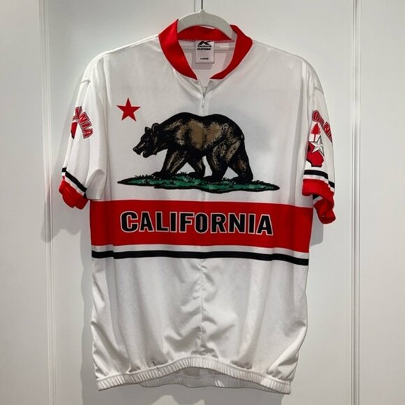 Kucharik Other - Bike Cycling Jersey with California Bear graphics Large